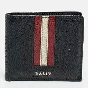Bally Black Leather Bifold Wallet